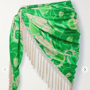 FARM Rio fringed printed sarong